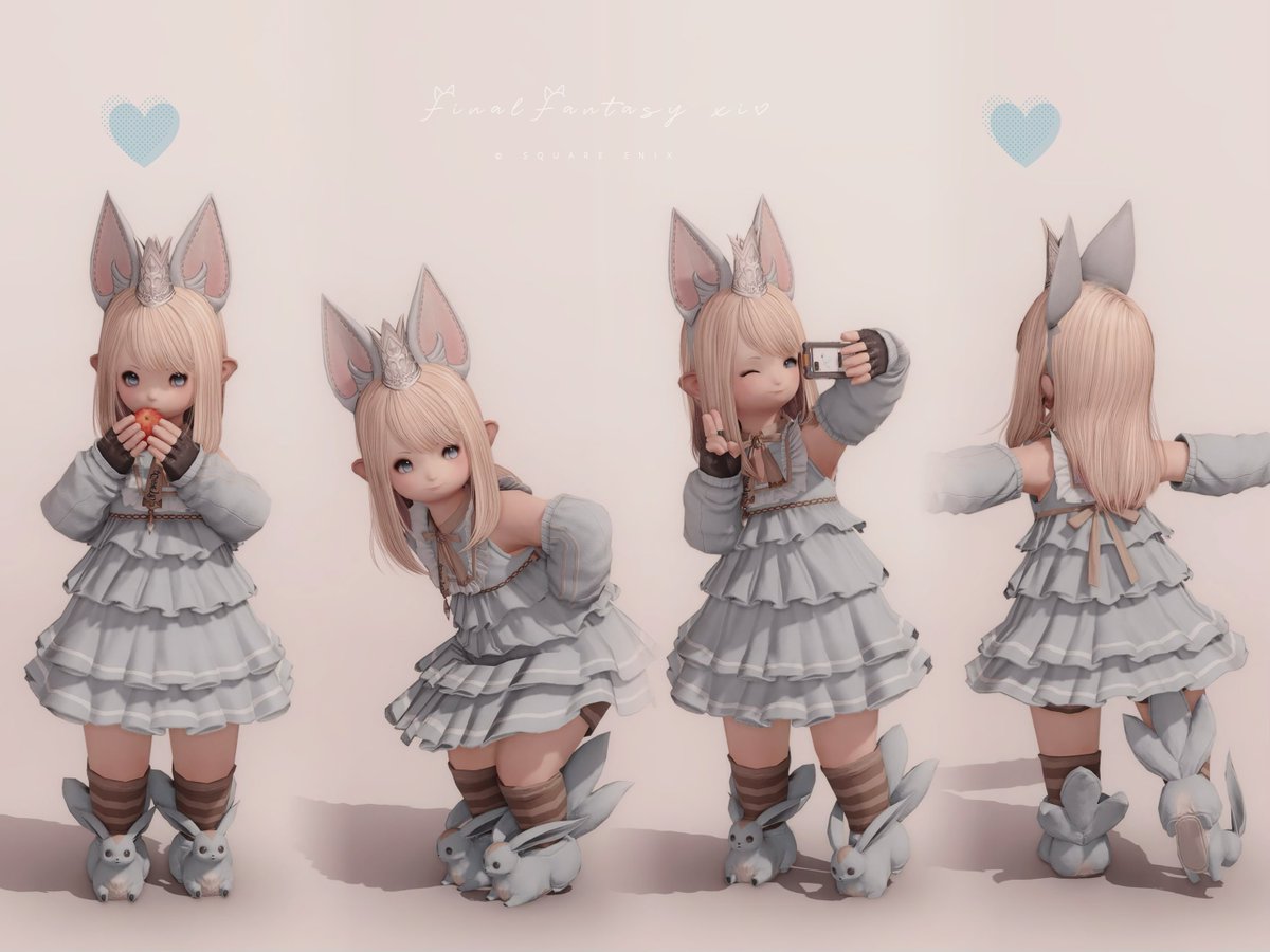 あまりにかわいくて撮りすぎたので見てください🥲
シンプルストレートララフェル
#FF14 #ララフェル