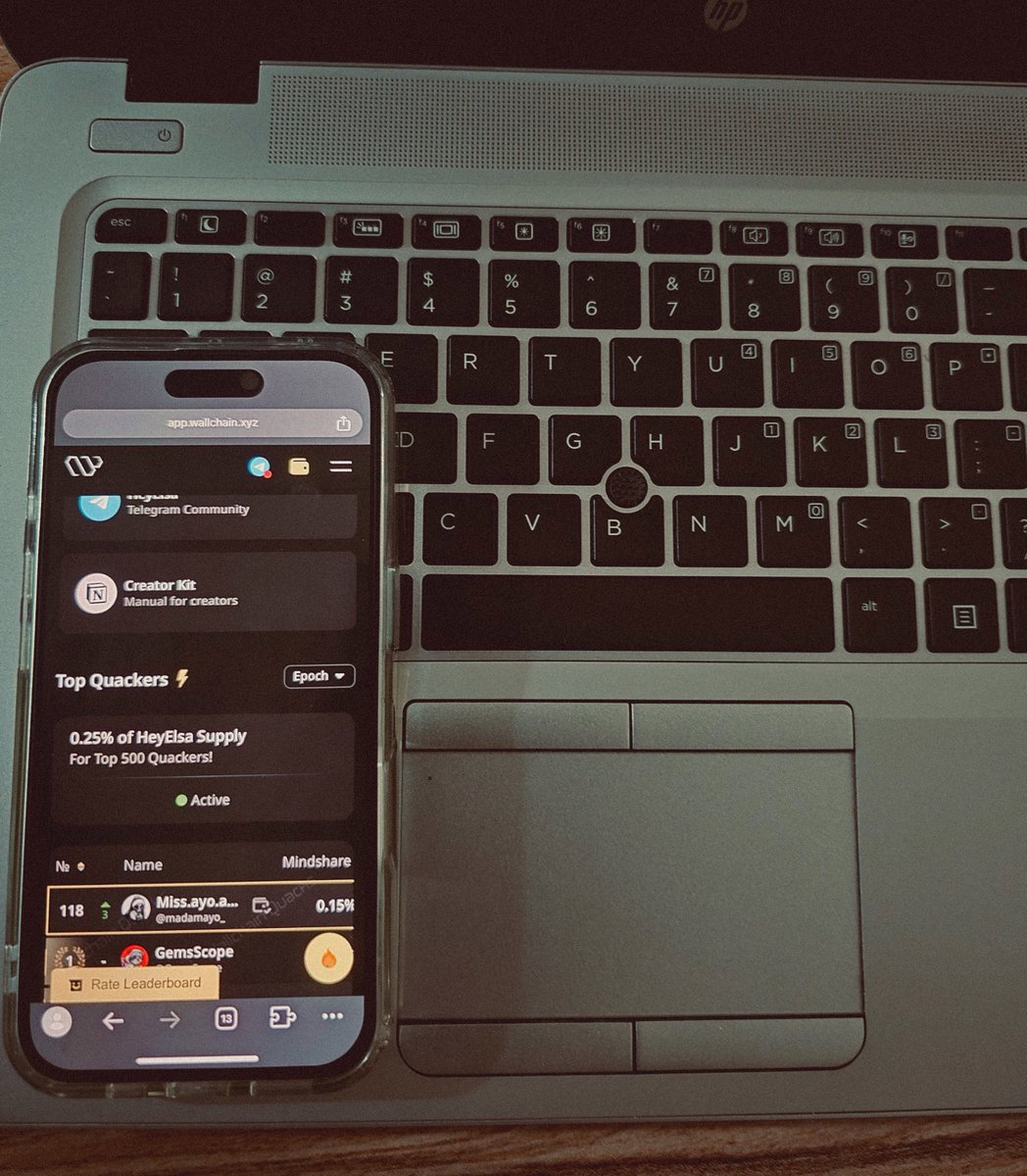 madamayo_'s tweet image. Everyone’s talking about how to stand out on @wallchain_xyz but the real key isn’t luck, it’s consistency.
-@HeyElsaAI is rewarding its top 500 users with 0.25% of total supply, and the same kind of dedication applies here.
Show up daily. Create quality content. Support others.…