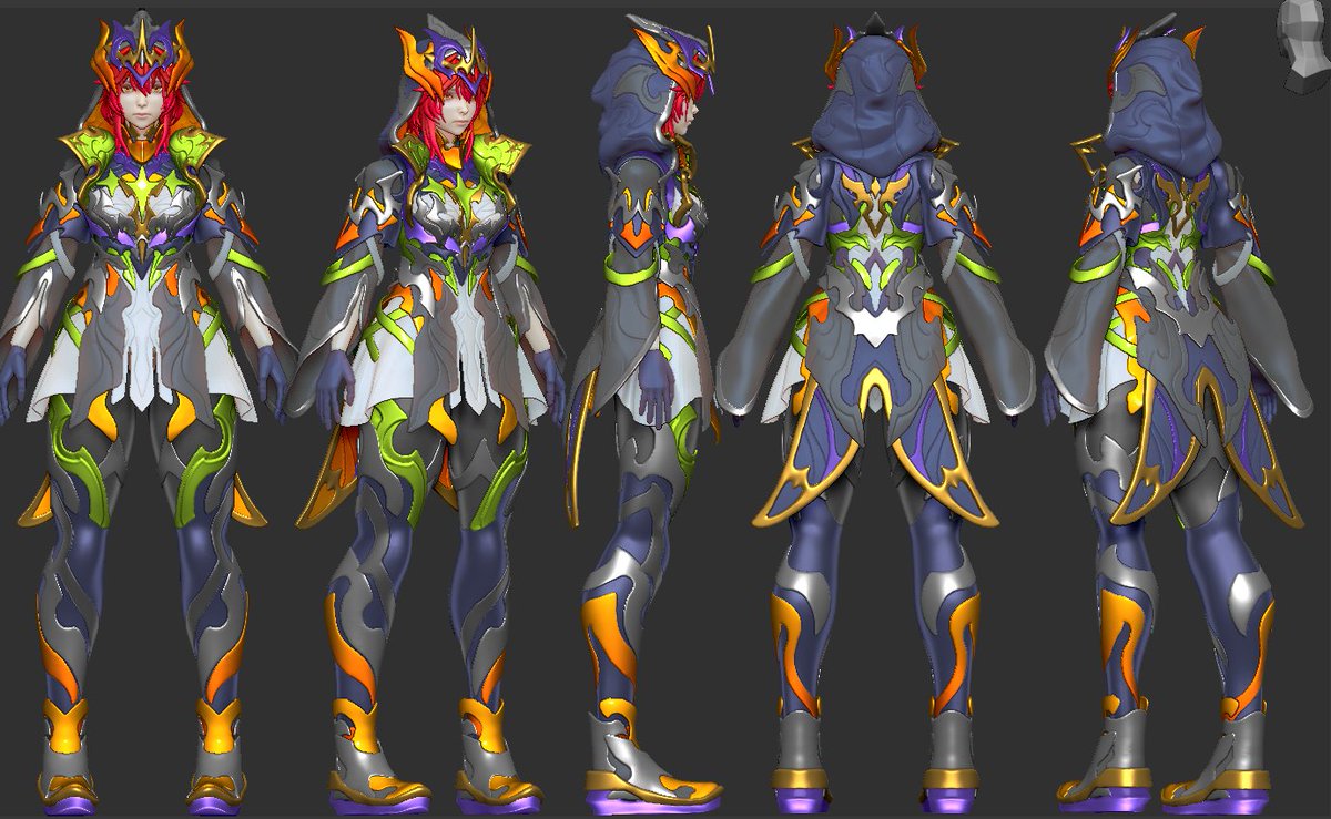 zaki_zero117's tweet image. .♦️#sculptober  2025 #zbrush #stylized♦️!!