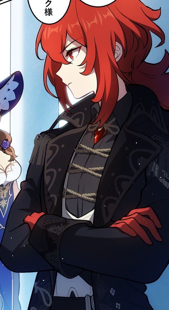 ki2291's tweet image. That&apos;s right! I&apos;d be happy if Diluc was edited, but only if he looked more like himself in the manga and official art.
That is, if he remained feminine and young, but more details on face and hair were added.
He absolutely doesn&apos;t need to be Varka No.2