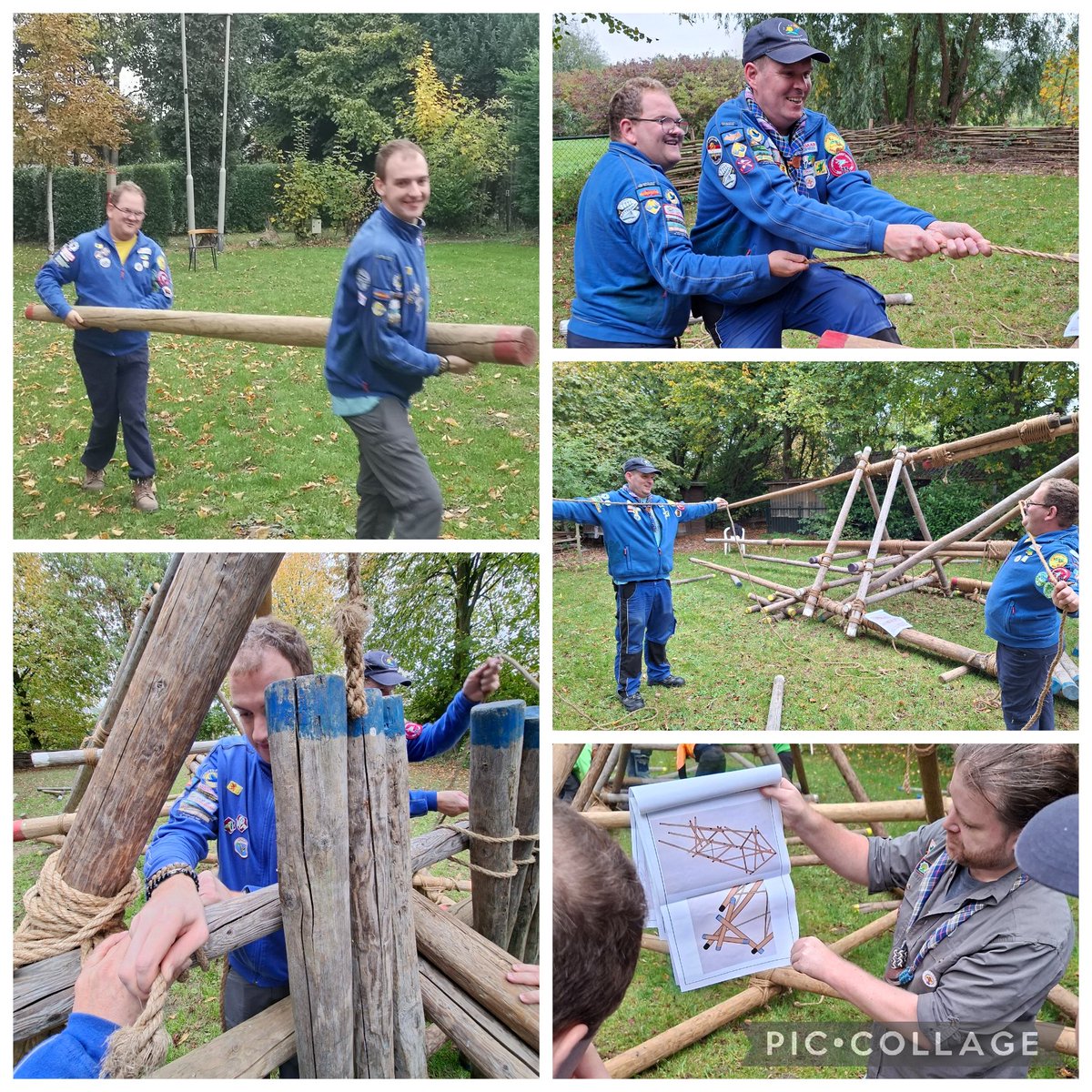 Mee helpen met het pionieren van onze toren voor de antennemast voor de JOTA

#jotajoti #toren #zenden #pionieren