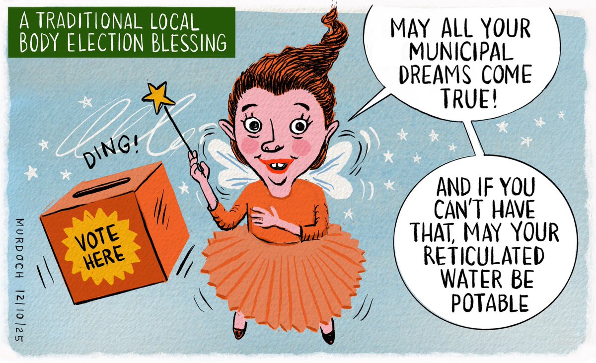 Well, that didn’t go how I hoped it would. To say I’m a little disappointed in the NZ voting public’s decision on Māori wards is an understatement. Here’s a thought about aspiring to the bare minimum (&amp; given our #nitrate problem even that might be too much)
#cartoon #nzpol