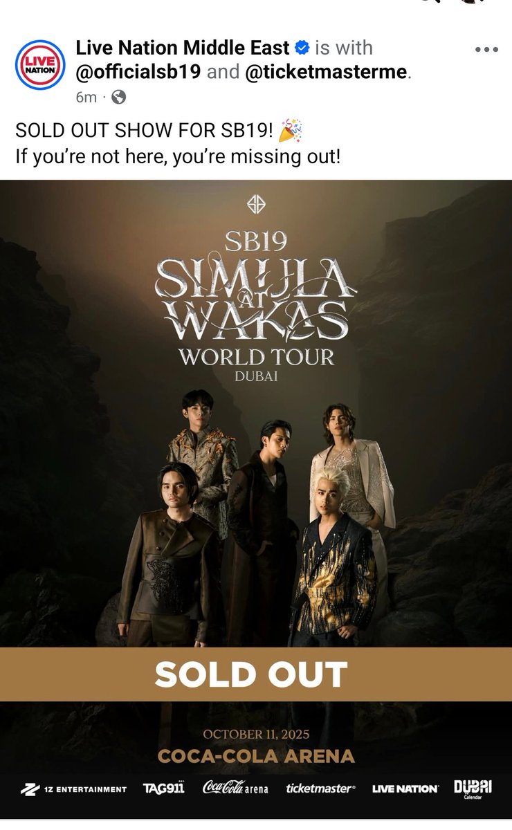 maria171819g's tweet image. SOLD OUT!

SB19 BEDAZZLES DUBAI
@SB19Official #SB19 
#SaWWorldTourDubai