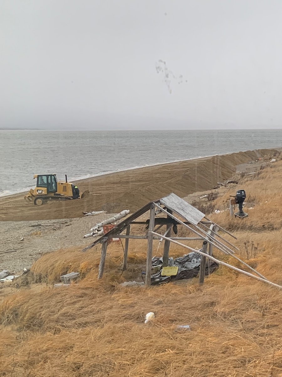 willowolson's tweet image. Doing our best to protect from the remnants of Typhoon Halong. Full force hits tomorrow. Pray for all those that will be impacted in Western Alaska.