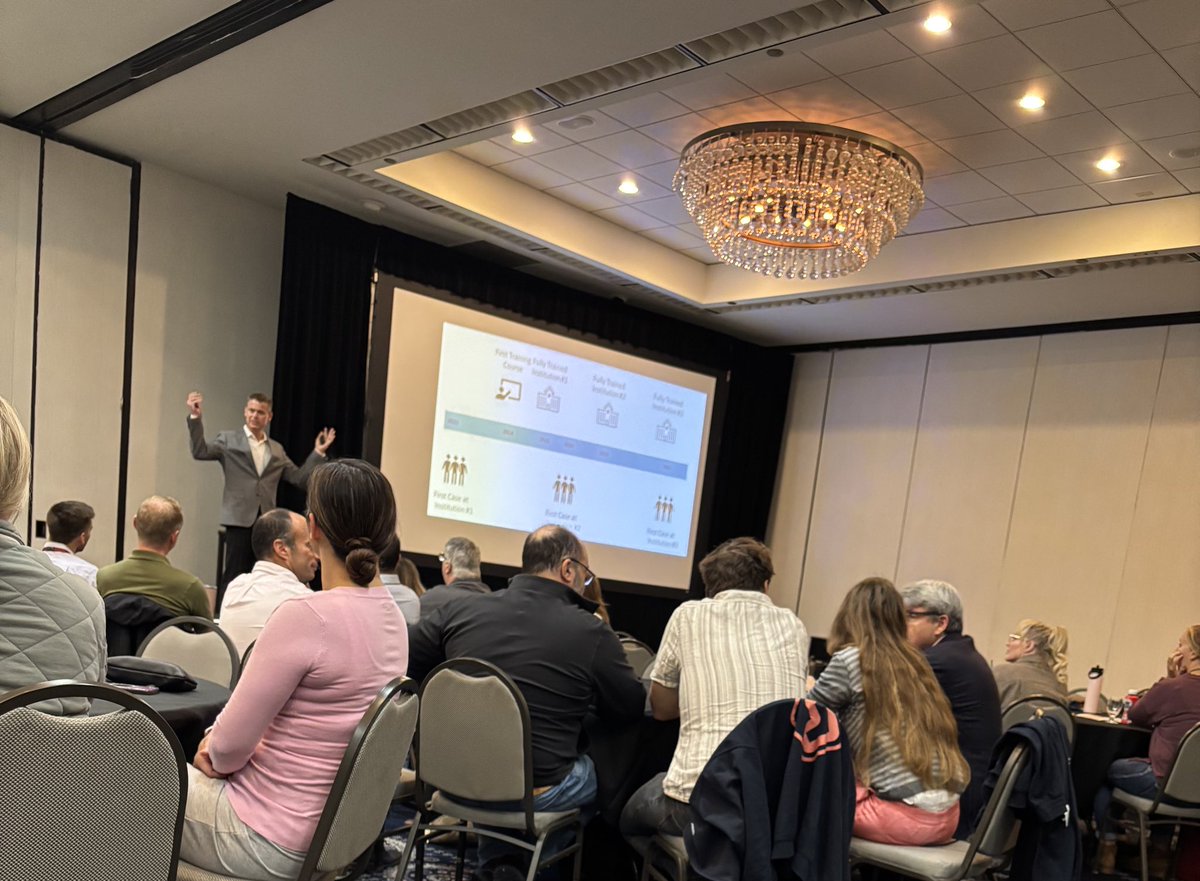 QPSNancyDrew's tweet photo. Finally got to hear @ZackShinar @edecmo speak this morning at our MN ECMO symposium! #ECMO #ECPR https://t.co/1Ya1Z4e00i