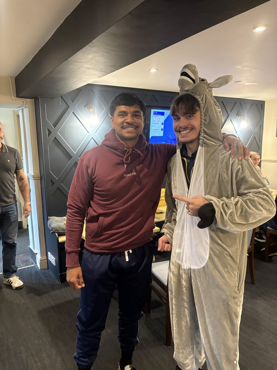 𝗠𝗢𝗧𝗠 &amp; 𝗗𝗢𝗡𝗞𝗘𝗬 𝗢𝗙 𝗧𝗛𝗘 𝗗𝗔𝗬 🐴

Our motm sponsored by <a href="/simplepandauk/">simple. panda</a> is Ivan Soares 🔥 set the tone.

The donkey of the day goes to <a href="/Spotter1909/">Sonni Potter</a> 🍻 🐴  for nearly knocking over all of the food in the pub….

🔵🟡

#UpTheMillers #Fairy