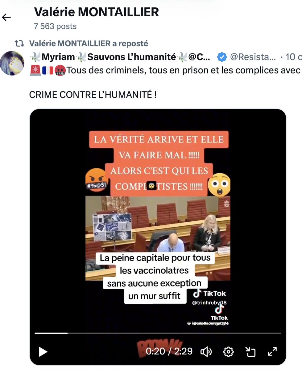 RaphIyeti's tweet photo. Dites les pros de santé pro-vax,  #DocTocToc , @PharmaTocTocBot, #Kinetoctoc, #SFtoctoc etc ...

Comment cela se passe quand une Consoeur nous souhaite le peloton d'exécution quand on fait son oeuvre de Santé publique en recommandant les vaccinations ? https://t.co/z68agLCBoo