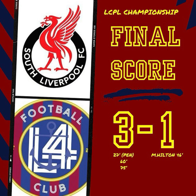 Gave it a right go today had moments to get something but done twice on the break. Best of luck to <a href="/SouthLplFC_LCPL/">South Liverpool LCPL</a> for the rest of the season, really tough side to play against &amp; one of the leagues strongest sides who’ll defo be up there. #L4 ⚓️ <a href="/LCPL2012/">Liverpool CPL</a>