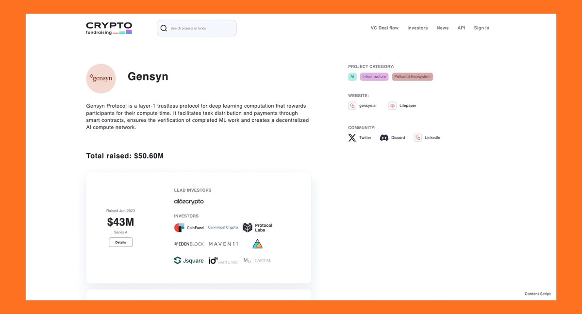 bigray0x's tweet image. Don’t have money or resources to run @gensynai node?

No problem, gensyn contributor program is now live.

Why is Gensyn a top project?

Gensyn raised over $50m with latest round led by @a16z (T1 investor)

Community members can contribute to the best of their abilities to…