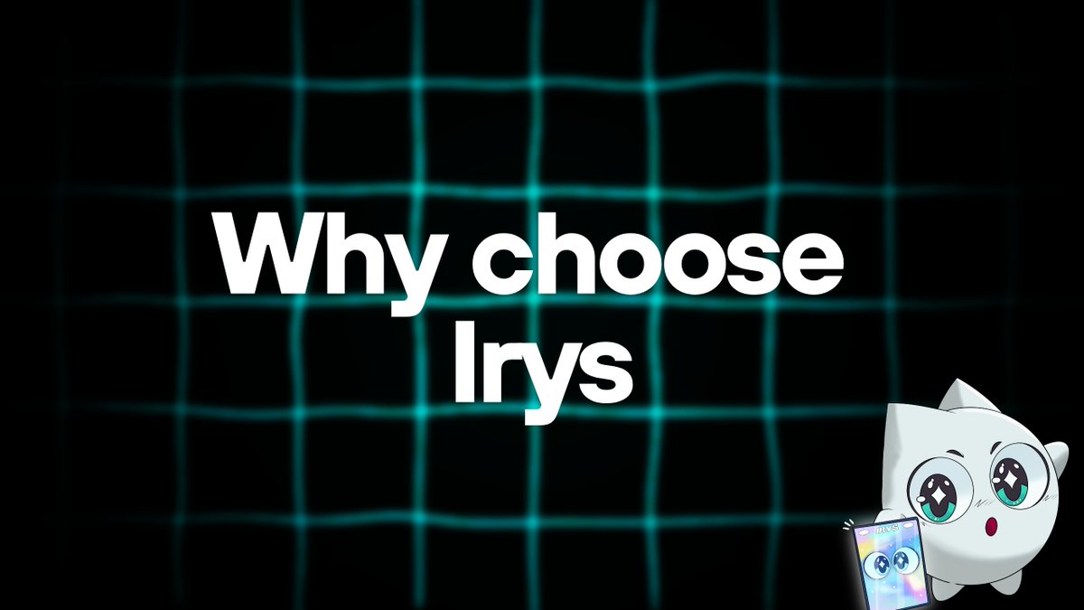 TimYifyisopse's tweet image. Why choose @irys_xyz  

Irys isn’t just another data layer, it’s where data becomes programmable. Instead of storing static files, you can turn your data into living, executable assets.

Why it stands out:
-Speed and Efficiency  
Data is stored and executed instantly, making it…