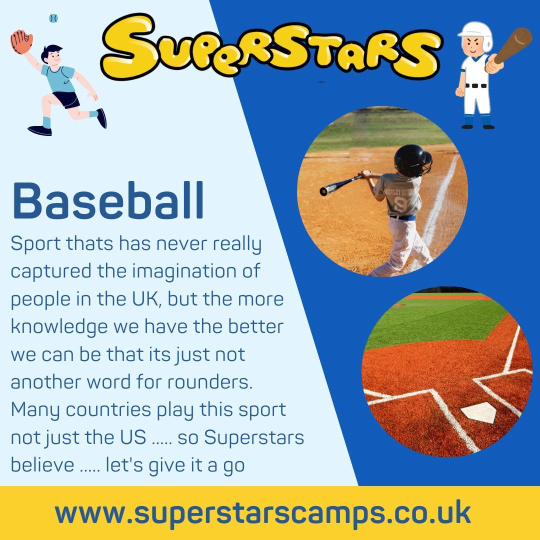 ⚾ Baseball isn’t just rounders in a cap! It’s fast, fun &amp; full of teamwork – from batting &amp; pitching to catching &amp; running the bases. 🧢💥 A brilliant sport to give a go!

#baseball #sports #holidayclub