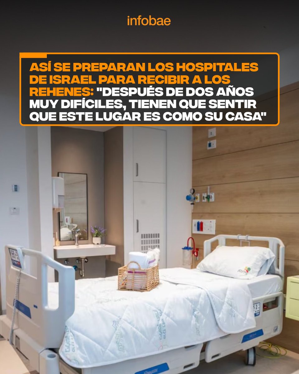 Así se preparan los hospitales de Israel para recibir a los rehenes: "Después de dos años muy difíciles, tienen que sentir que este lugar es como su casa" infob.ae/3KISr0O
