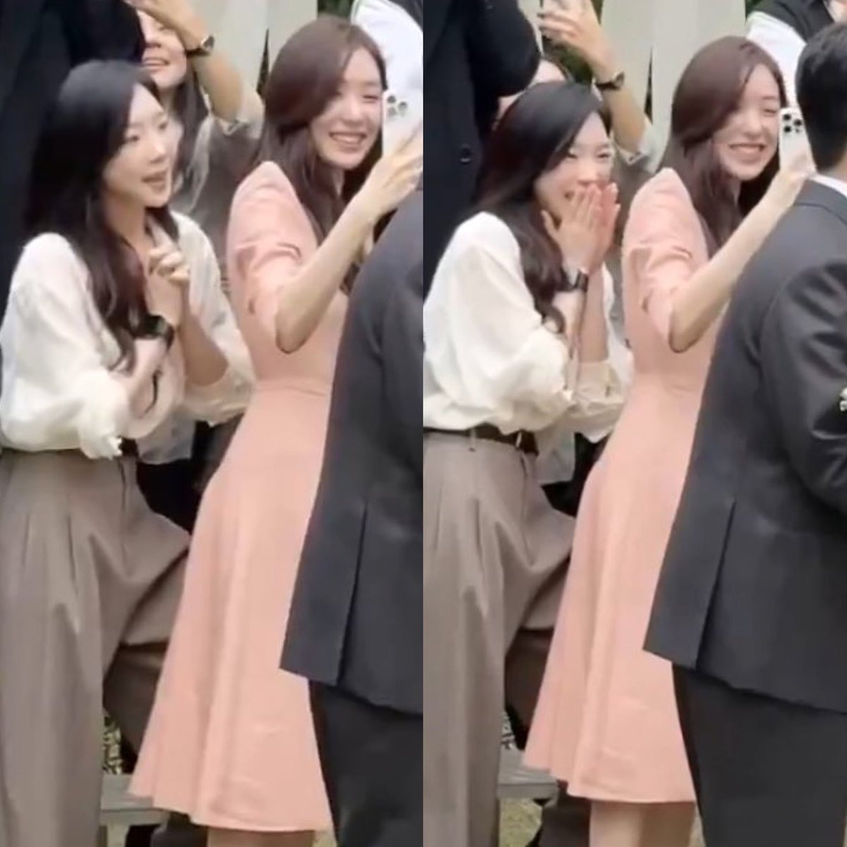 ยืนซ้อนหลังโคตรเขิน😳🫠🫠
 #taeny