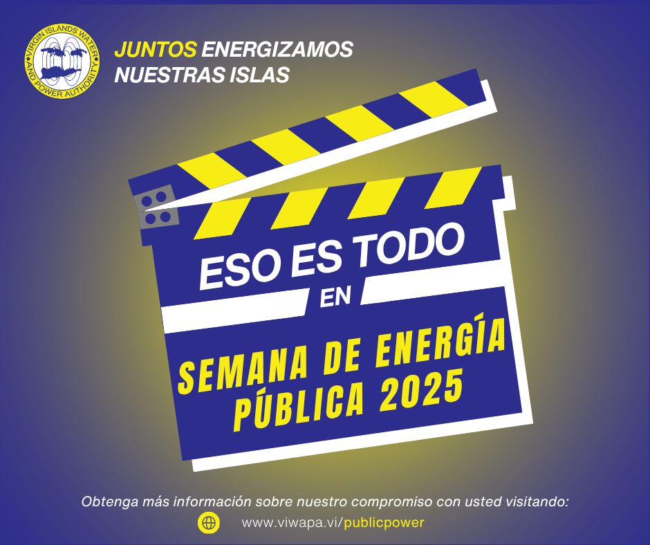 VIWAPA's tweet image. That’s a wrap on #PublicPowerWeek!
Thank you to our amazing team and community for keeping the USVI powered and strong. We’re not done yet — it’s Energy Awareness Month all October long! 
Stay tuned for more videos, tips, and FAQs on how we can all use energy wisely. 

#WAPA #PPW