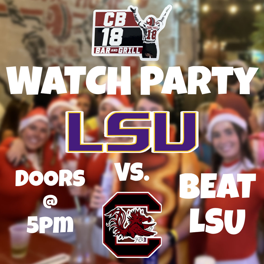 Come Watch the Game with us TONIGHT!! 

Doors at 5pm!

#BeatLSU