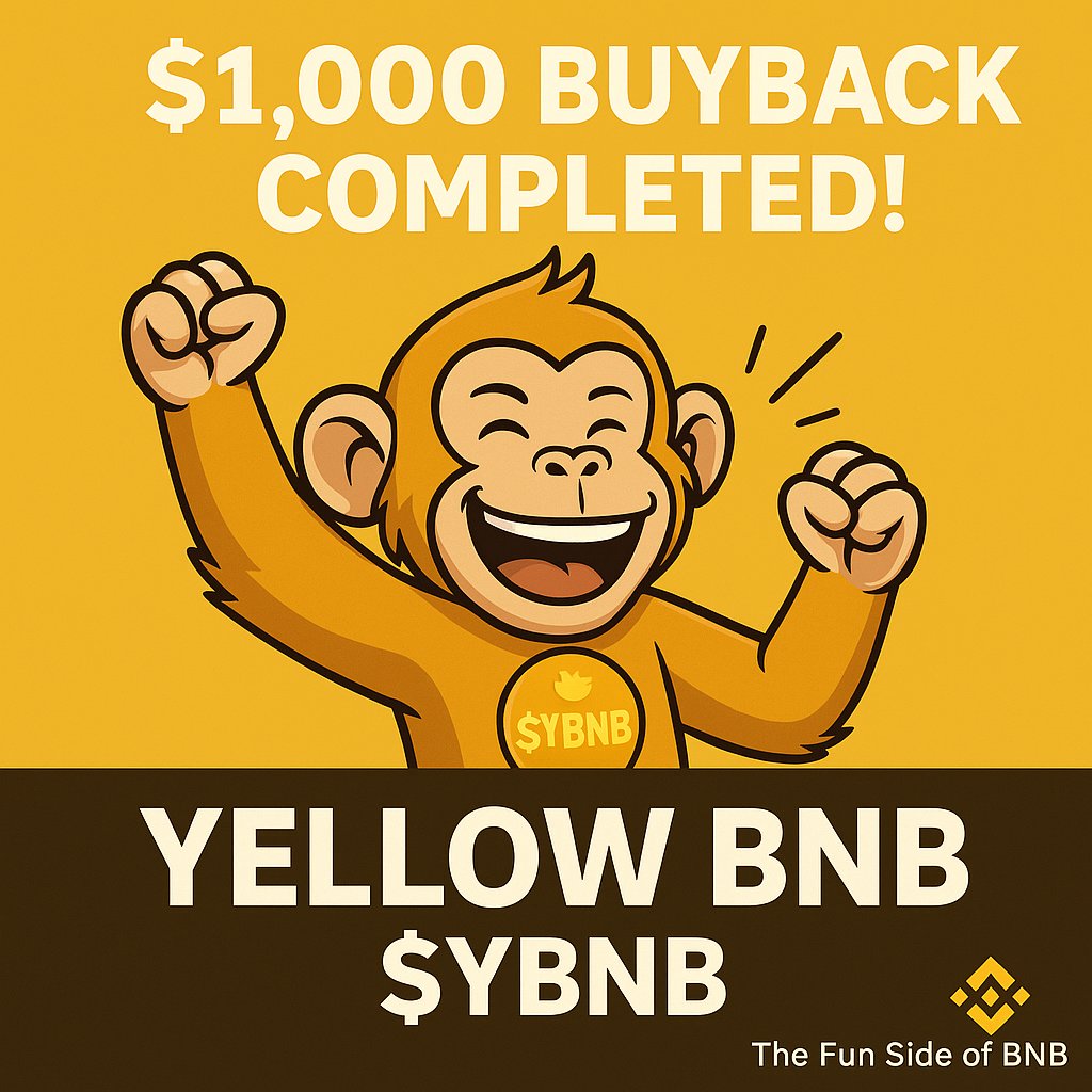 yellowbnb_4's tweet image. 💛🐒 YBNB FAMILY — WE KEEP OUR WORD! 

We’ve just completed our $1,000 Buyback and added it back to our marketing wallet! 

Every step we’ve taken has been with transparency and commitment to our community.
From listings to burns, from growth to buybacks — we do what we say.…