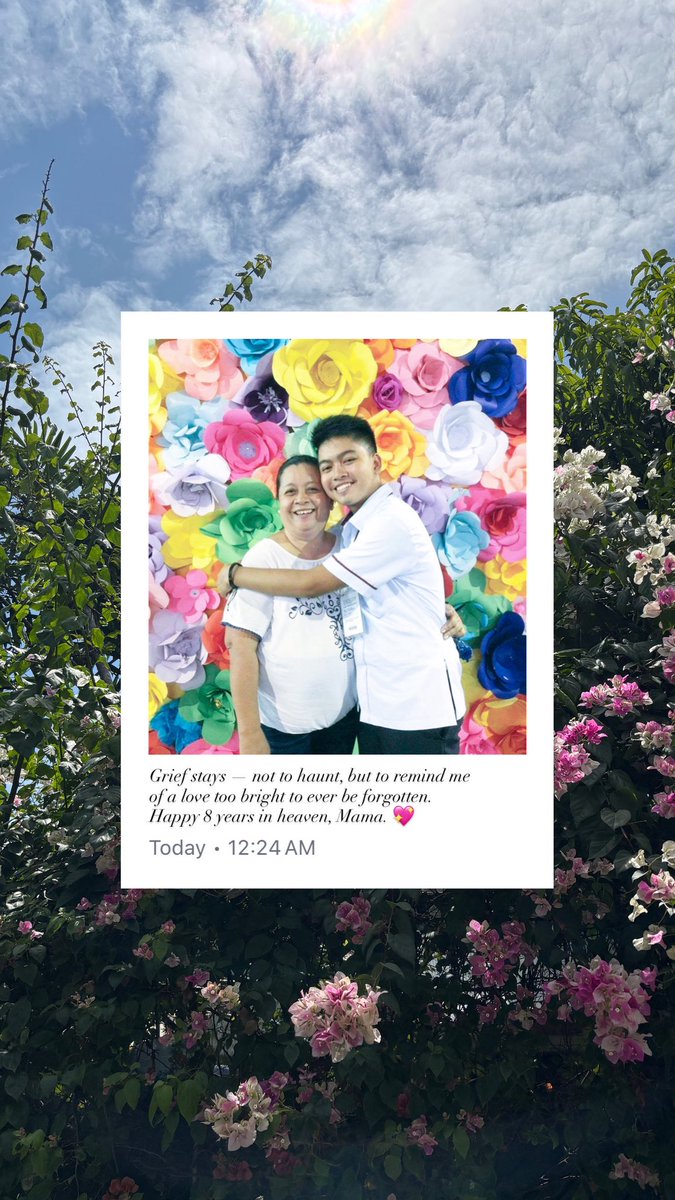 Grief stays — not to haunt, but to remind me of a love too bright to ever be forgotten. 

Happy 8 years in heaven, Mama! I love you and miss you so much. 💖