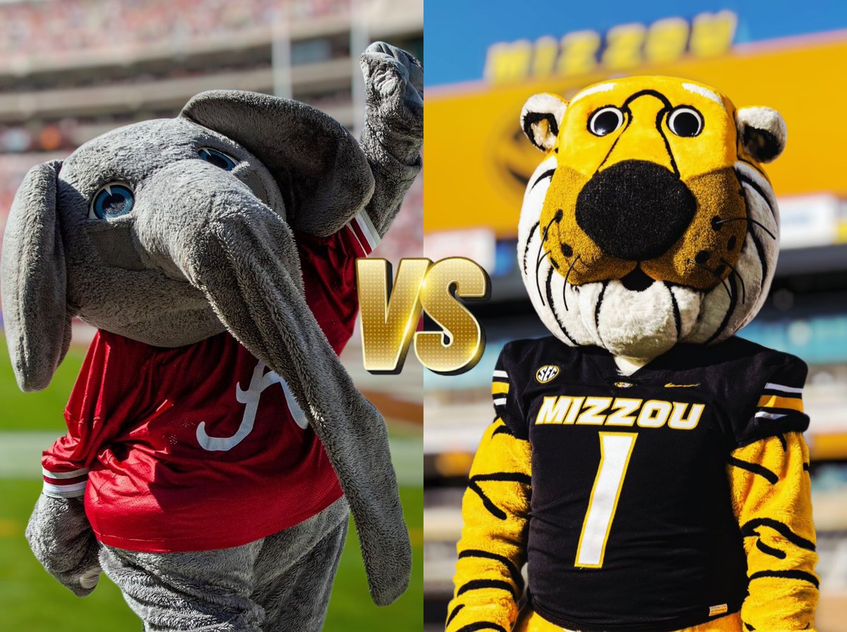 AndreaKatSTL's tweet image. Week 7: @MizzouFootball THREAD

🆚 @AlabamaFTBL
🏟 Faurot Field - Columbia, MO
📺 ABC
#️⃣ #BAMAvsMIZ