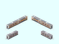 THI_simu's tweet photo. 前に使ってたモニターが暗かったというのもあるけど、帯色のメリハリ強めてクーラーの細部等グラフィック向上版を公開予定。2階建てグリーン車も車高1px上げるのではなく屋根のR表現で平屋と同じ高さで作る。 https://t.co/COwPZQQ1ui
