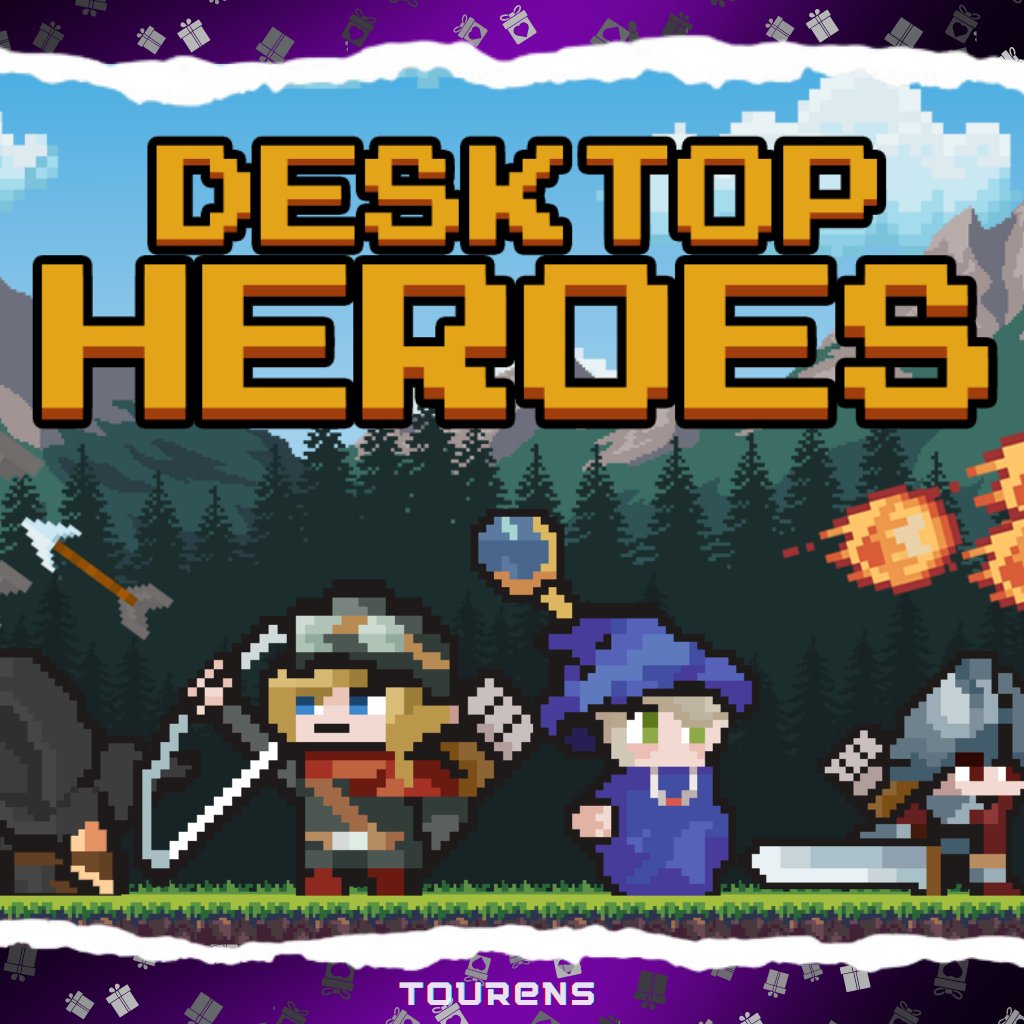 tourenscom's tweet photo. 🎁3 Takipçimize başka işlerle uğraşırken aynı zamanda masaüstünde oynayabileceği Idle RPG bir oyun olan DESKTOP HEROES hediye ediyoruz! (Steam kodu)

🔸Bizi takip edin
🔸Gönderiyi retweet'leyin

Kazananları Pazartesi günü açıklayacağız https://t.co/OCldiPm6mX