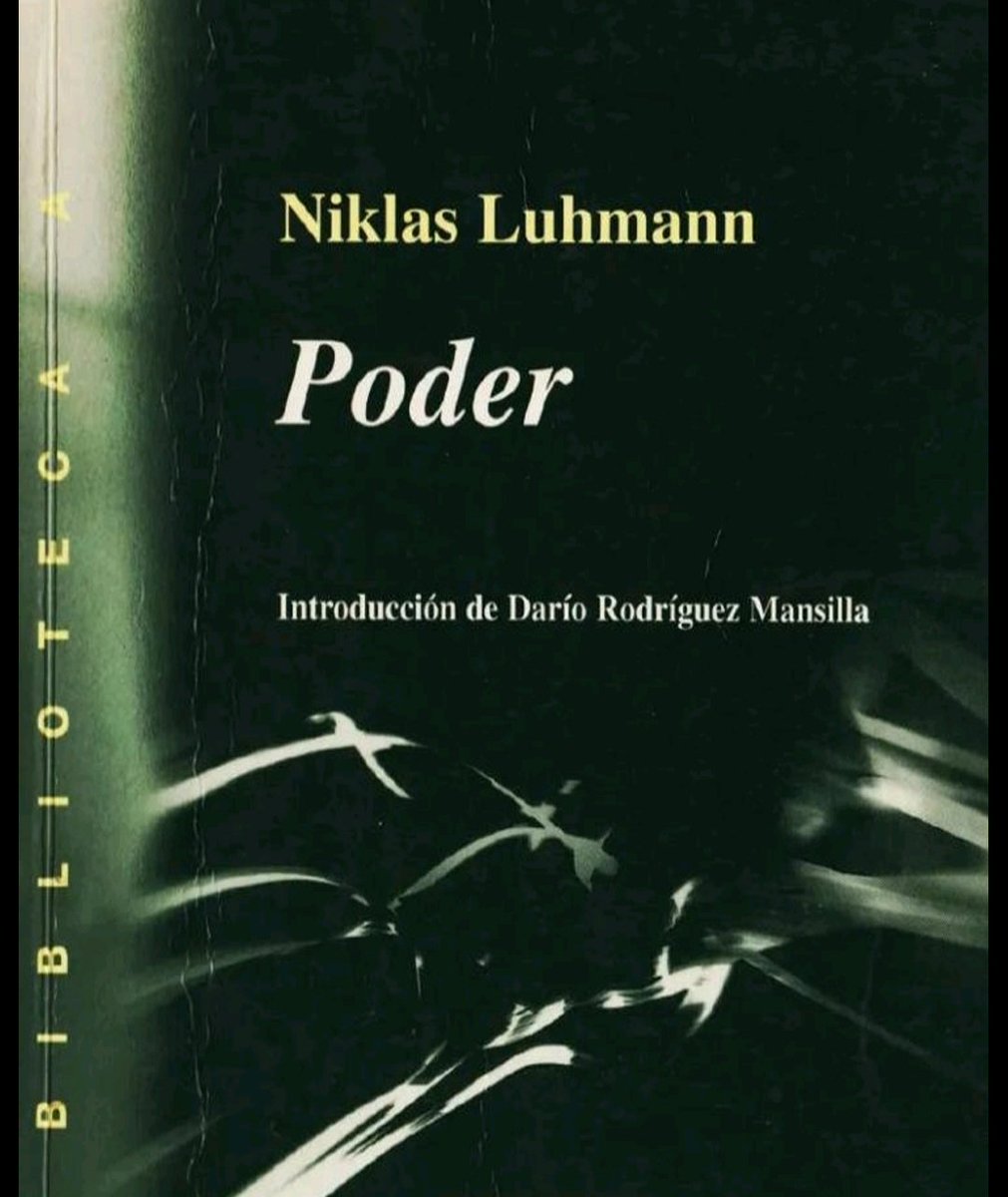 liter_revol's tweet image. 📚¿Qué es el poder según Luhmann?
🖋️El autor presenta el poder no desde la acción, sino como un medio de comunicación.Una perspectiva clave para analizar las dinámicas de mando y obediencia
🔗Léelo aquí: goo.su/iqS3y
#libros #lectura #poder #comunicacion #sociologia