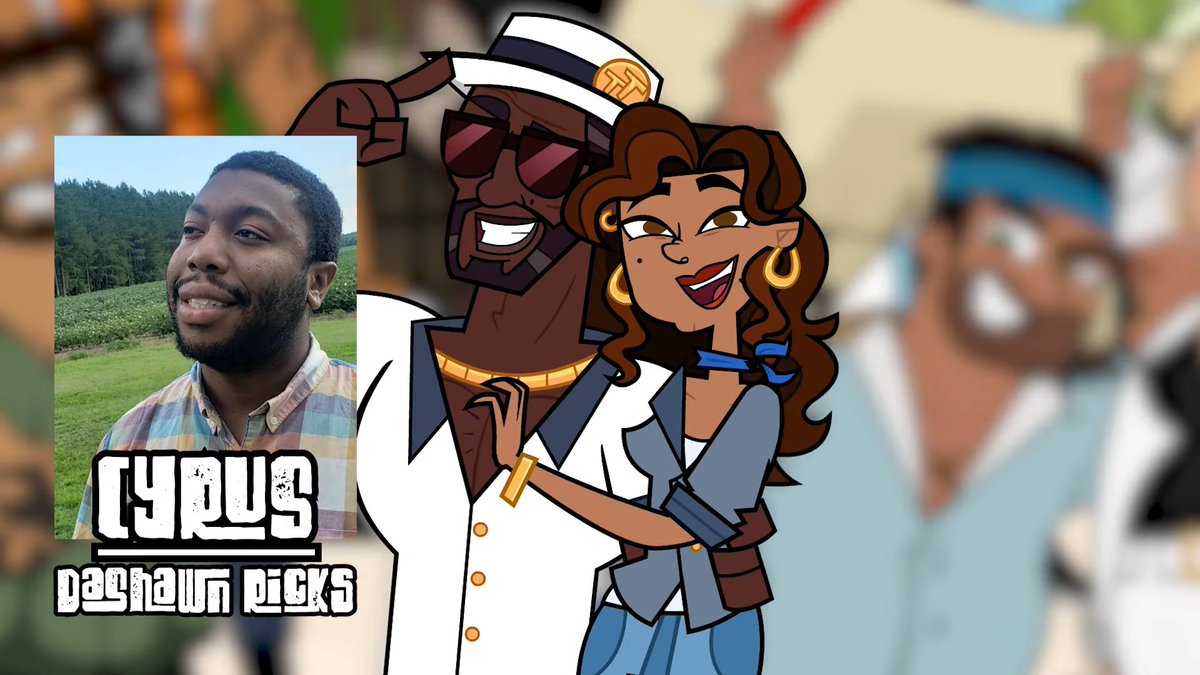 🇬🇷Role Announcement 🇬🇷
The cast reveal is upon us! And I'm so honored to be able to share that I'm the voice of yet another upbeat character  Cyrus Stevens! The host of these glorious events! 

Total Drama Island was such a fever dream growing up thank so much <a href="/TheTravelTrials/">Travel Trials</a> 💜