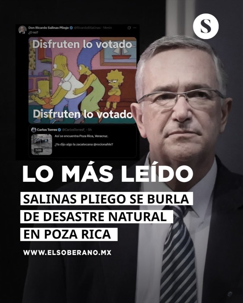 Freddy Oliviery (@freddyoliviery) on Twitter photo Nunca en la historia de México alguien que pretendiera ser candidato a la presidencia se había burlado así de la desgracia de los damnificados.
Al menos los prianistas en su hipocresía nunca lo hicieron. Eres un vil miserable <a href="/RicardoBSalinas/">Don Ricardo Salinas Pliego</a> HDP 🤬 Nunca en la historia de México alguien que pretendiera ser candidato a la presidencia se había burlado así de la desgracia de los damnificados.
Al menos los prianistas en su hipocresía nunca lo hicieron. Eres un vil miserable <a href="/RicardoBSalinas/">Don Ricardo Salinas Pliego</a> HDP 🤬