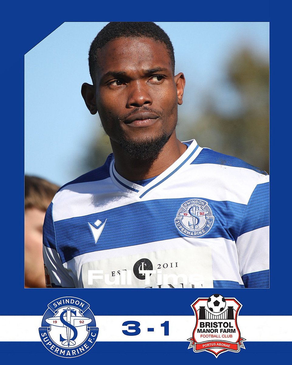 SupermarineFC's tweet image. FULL TIME

It’s the Sid Gbla show as all the goals come in the first half, courtesy of that man’s hat trick.

An important win. Get in!

#swindonsupermarine