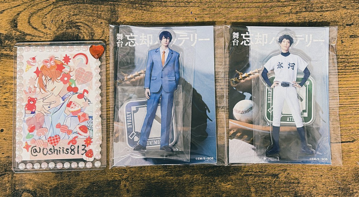 oshiis813's tweet photo. @no_TL
【交換】忘却バッテリー　忘バ　舞台　アクスタ

譲→清峰、巻田
求→要、藤堂

13日昼池袋、夜公演前後周辺にて手渡しでの交換希望です。
お気軽にお声かけ下さい。 https://t.co/IT4icesKdZ