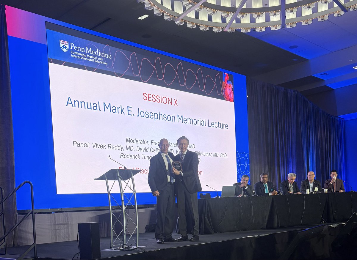 EricaZado's tweet image. 2 legends in EP! Frank Marchlinski and Paolo Della Bella after Dr. Della Bella gave the Mark Josephson Memorial Lecture. Wonderful lecture as tribute to yet another giant in EP. @vtsymposium @DrRoderickTung