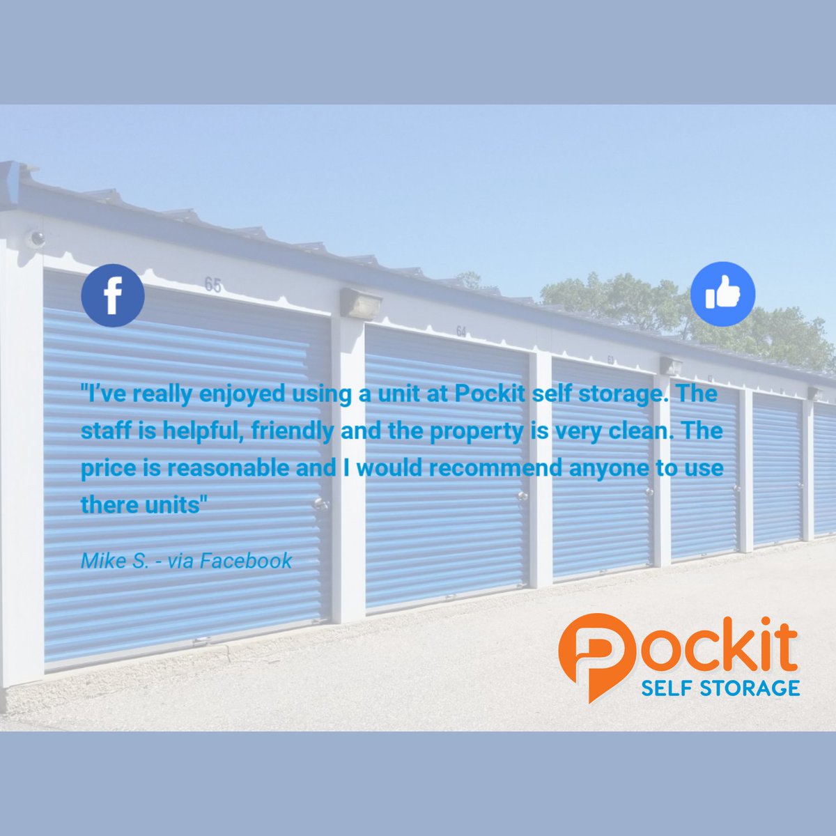 PockitStorage's tweet image. 🌟 Another glowing review!
We love hearing your feedback. It’s what drives our team to keep delivering excellence!

#SpotlightSaturday #PockitSelfStorage #CustomerPraise #GoogleReview #PockitService