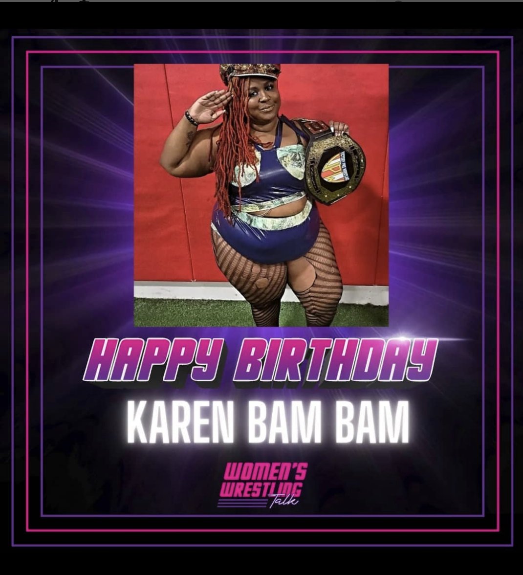 Happy Birthday to the amazing  <a href="/karenbrenee/">karen bambam 😘🍑</a> !!!
.
.
.
#happybirthday #womenwrestling