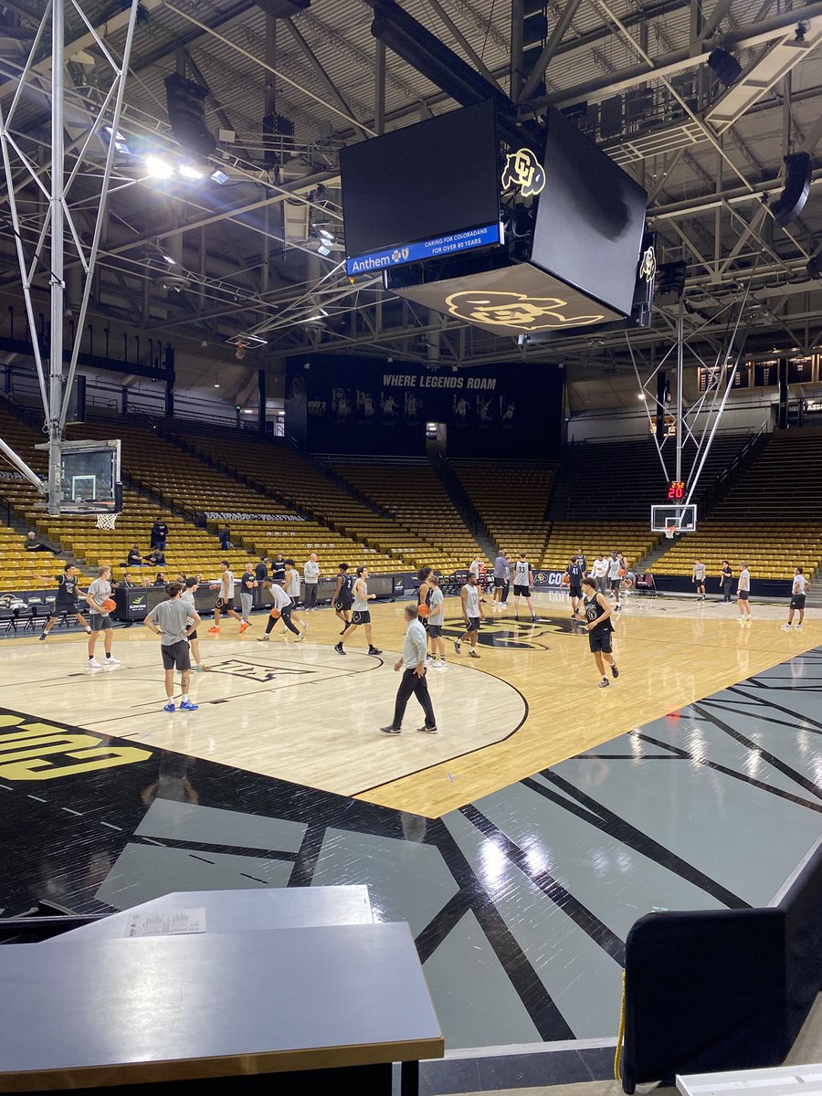 sbs_cu's tweet photo. The Men’s Basketball team getting all warmed up for their scrimmage‼️
Black🆚White
#skobuffs #CUMBB #CUBoulder https://t.co/tiZGbajKqF