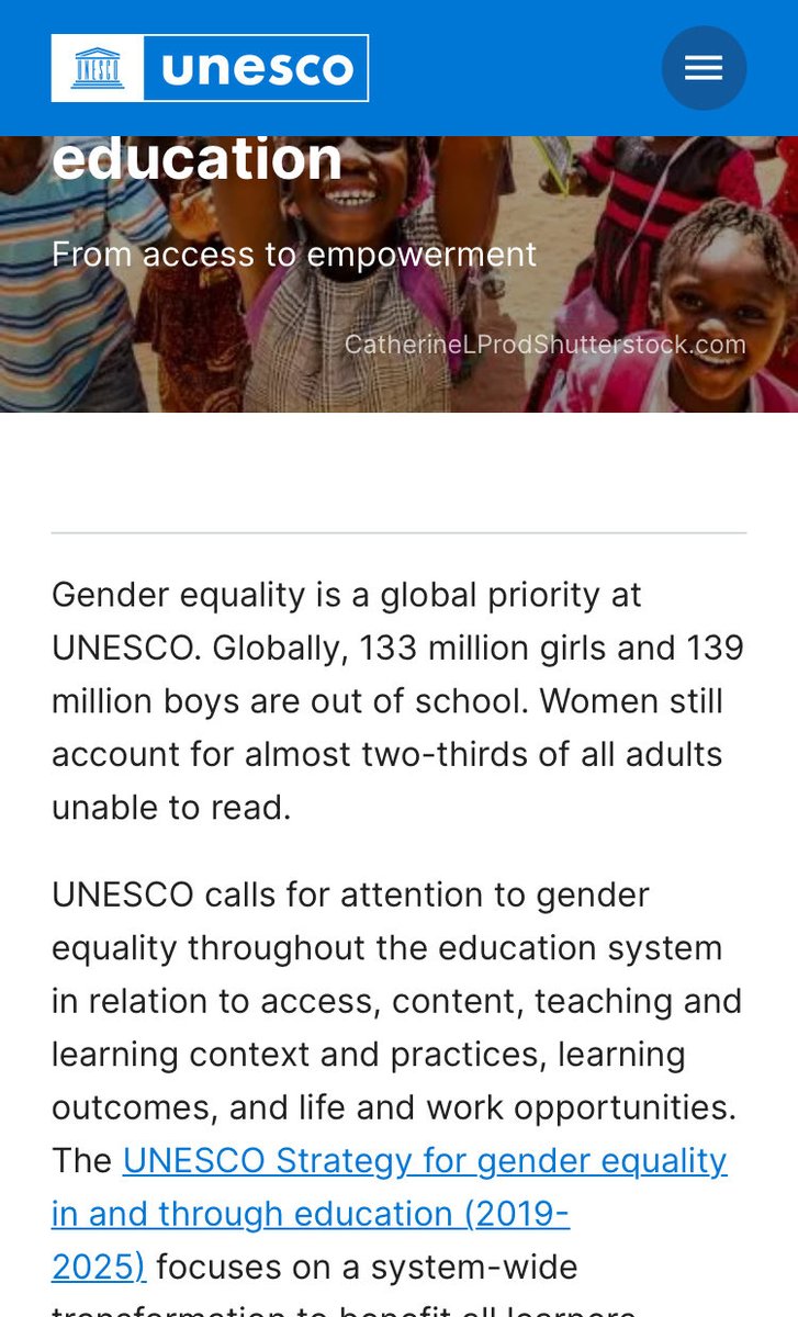 AllanSchmidt's tweet image. More boys than girls are outside of school. And yet, focus is on girls. 

Why?
