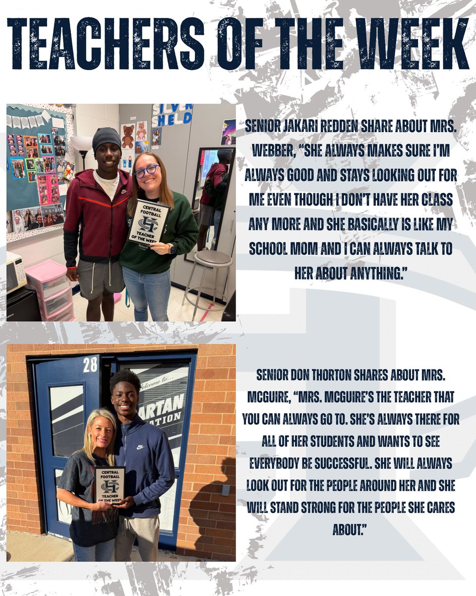 FootballFHC's tweet photo. 📚 Teachers of the Week!
Chosen by our senior players, these educators continue to make an incredible impact—on and off the field.
💙 Thank you for all you do for our Spartans!
#FHCSpartanFootball #TeachersOfTheWeek #SpartanPride https://t.co/HQTYspZ5nA