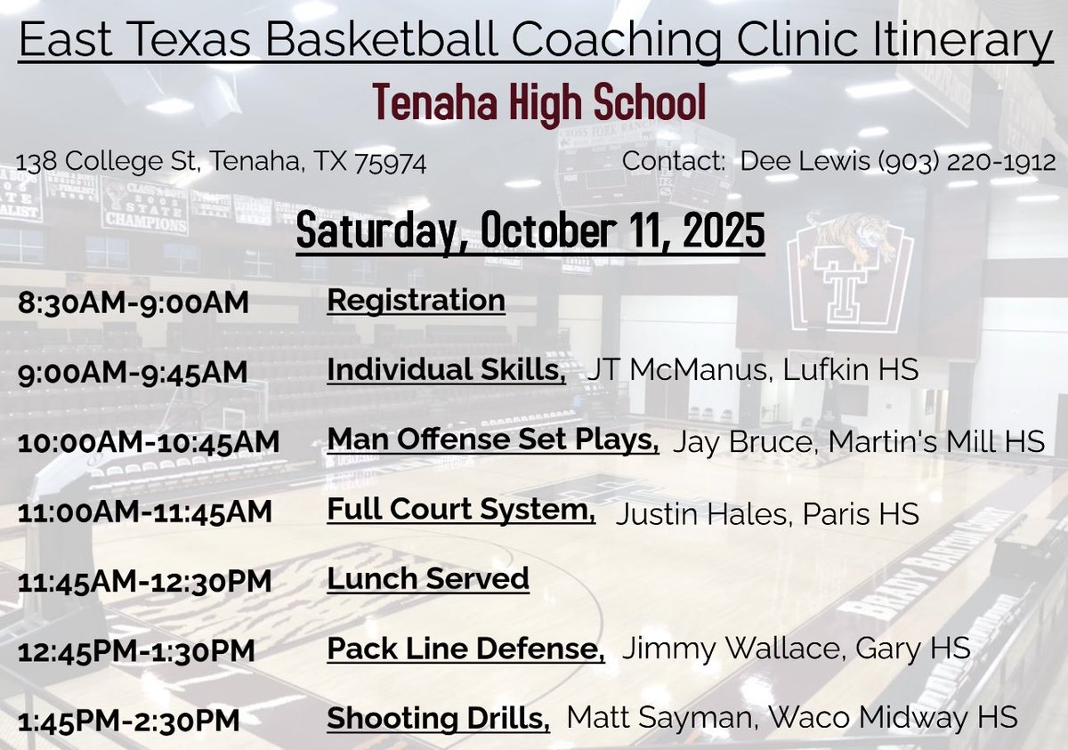 Matt_Sayman's tweet image. Excited to talk some shooting at the East TX coaching clinic today!