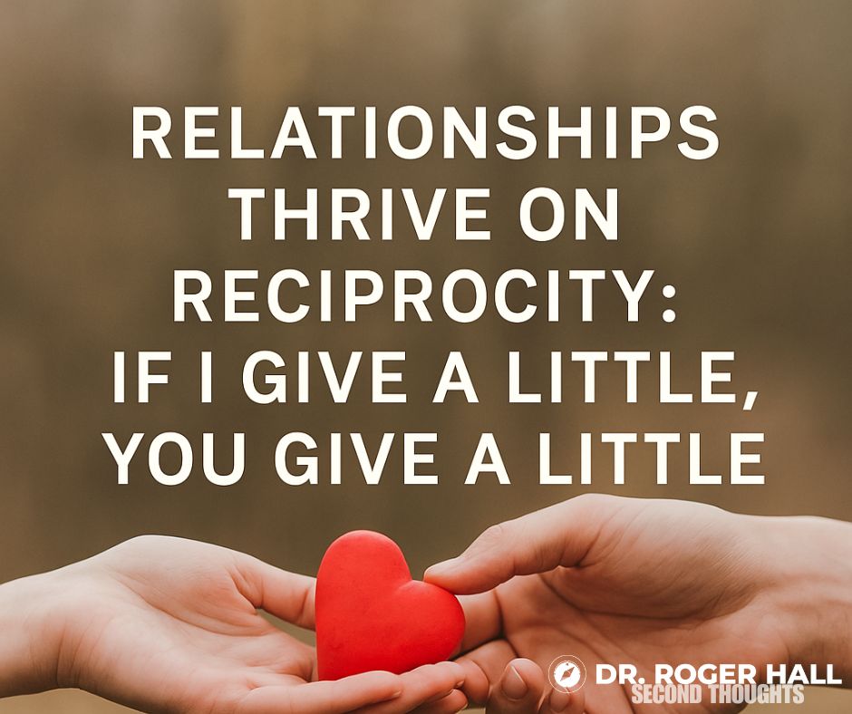 DoctorRogerHall's tweet image. Relationships survive on balance: give a little, get a little.
Learn the power of reciprocity → youtu.be/AzMLSFJBgHs

#Reciprocity #RelationshipWisdom #Connection