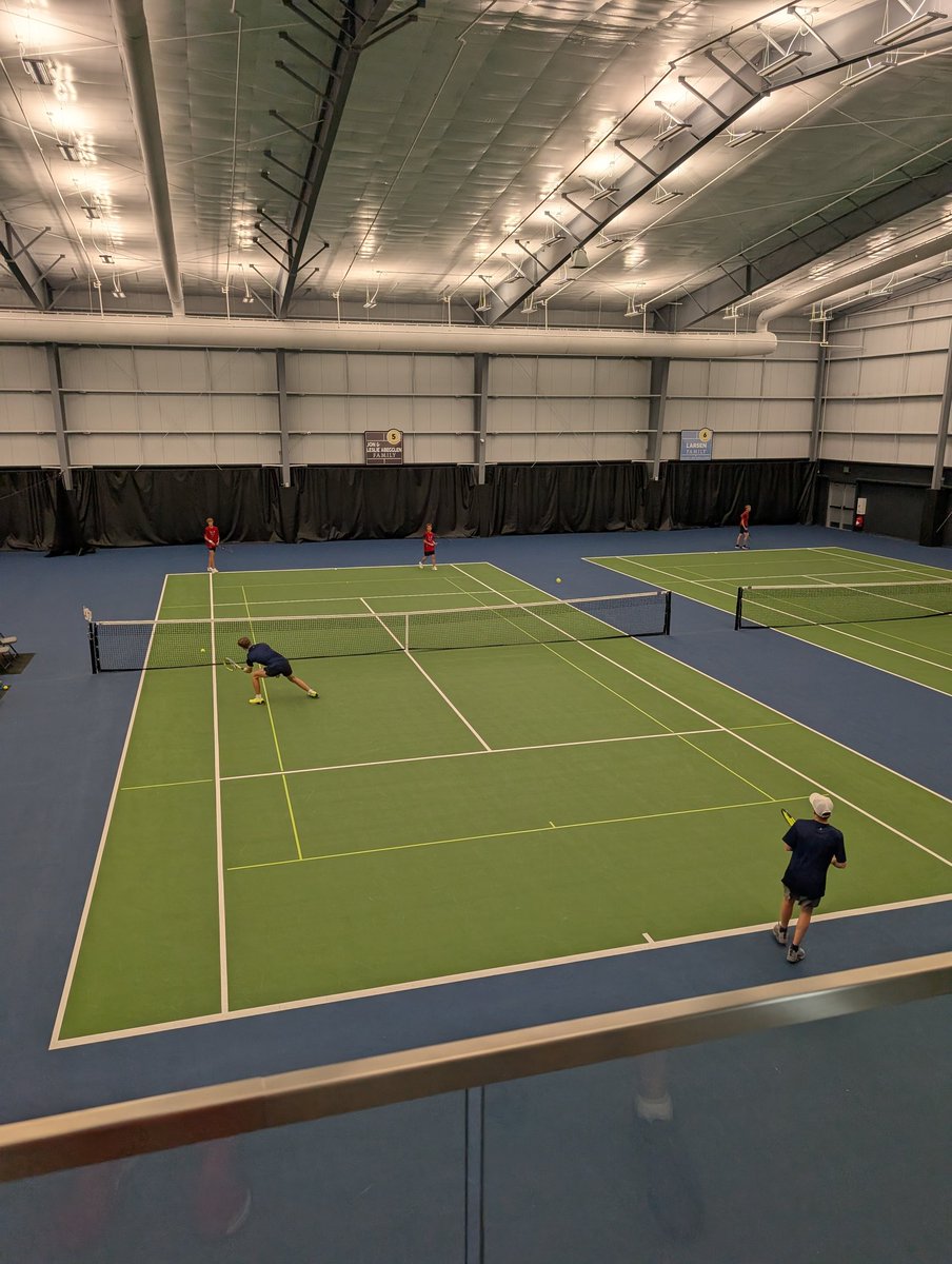 Second match is against Brownell Talbot/Concordia in Ernest Grundy Tennis Center. #antlertennis