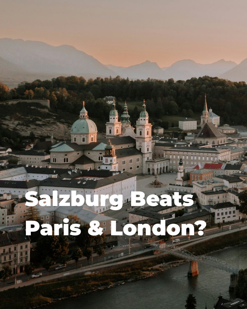 Paris and London are great… but Salzburg stole the show. 🎶”
After visiting 89 countries, travel leader John Lovell calls Salzburg his favorite city in the world, citing its baroque beauty, musical soul, and peaceful atmosphere.
✨ Intimate charm
✨ Stunning Alpine views
✨