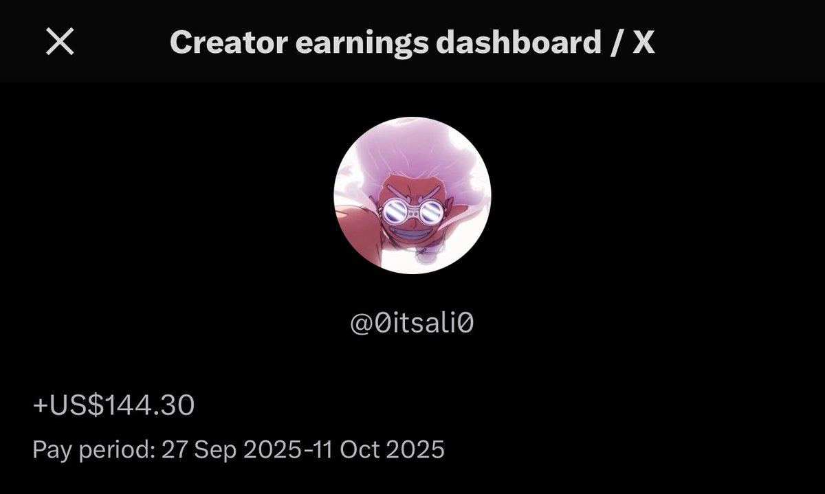 giving away my x payout

$144.3 up for grabs

just reply under this tweet, i will pick a winner in a couple hours when i wake up from this power nap