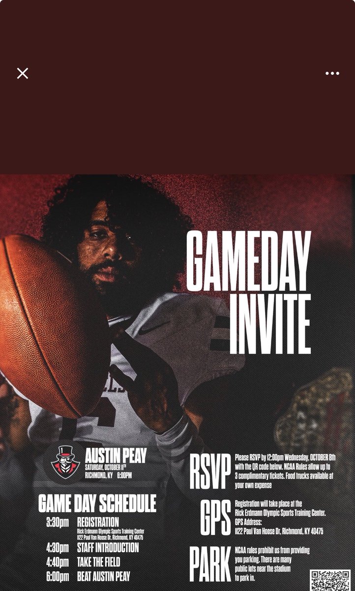 Excited to watch <a href="/EKUFootball/">EKU Football</a> this weekend!

<a href="/coacharichman/">Andy Richman</a> <a href="/CoachWatson9/">RASHAD WATSON</a> <a href="/JPIISports/">JPII Athletics</a> <a href="/KevinCreehan/">Kevin Creehan</a>