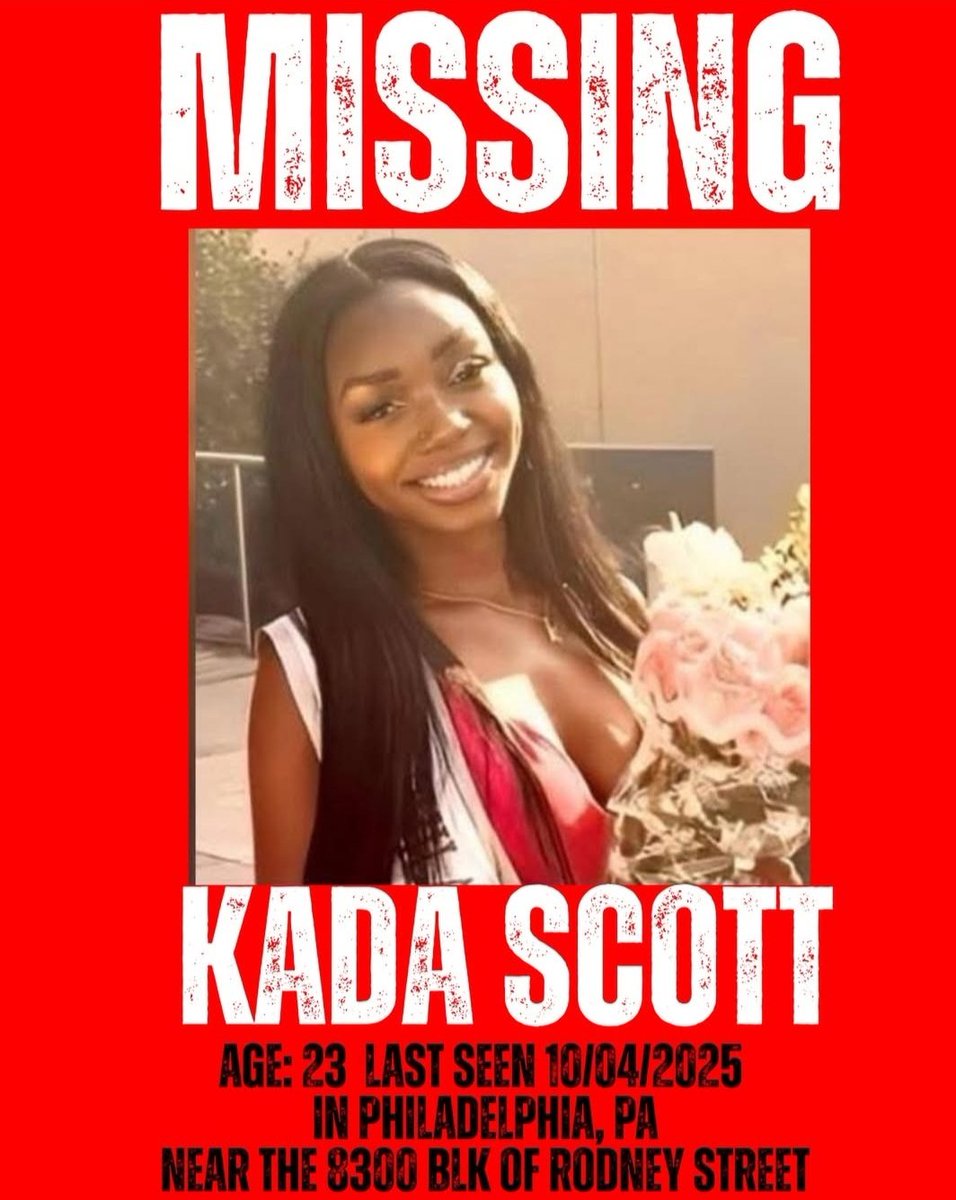 SweetPea1636's tweet photo. Kada Scott remains MISSING from Philadelphia.

Many unanswered questions with this case. https://t.co/v4cyP0ghPd