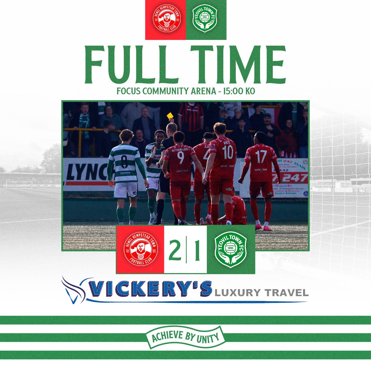 FT | Hemel Hempstead Town 2-1 Yeovil Town

The Glovers exit the Emirates FA Cup with defeat in Hertfordshire.

#YTFC 💚