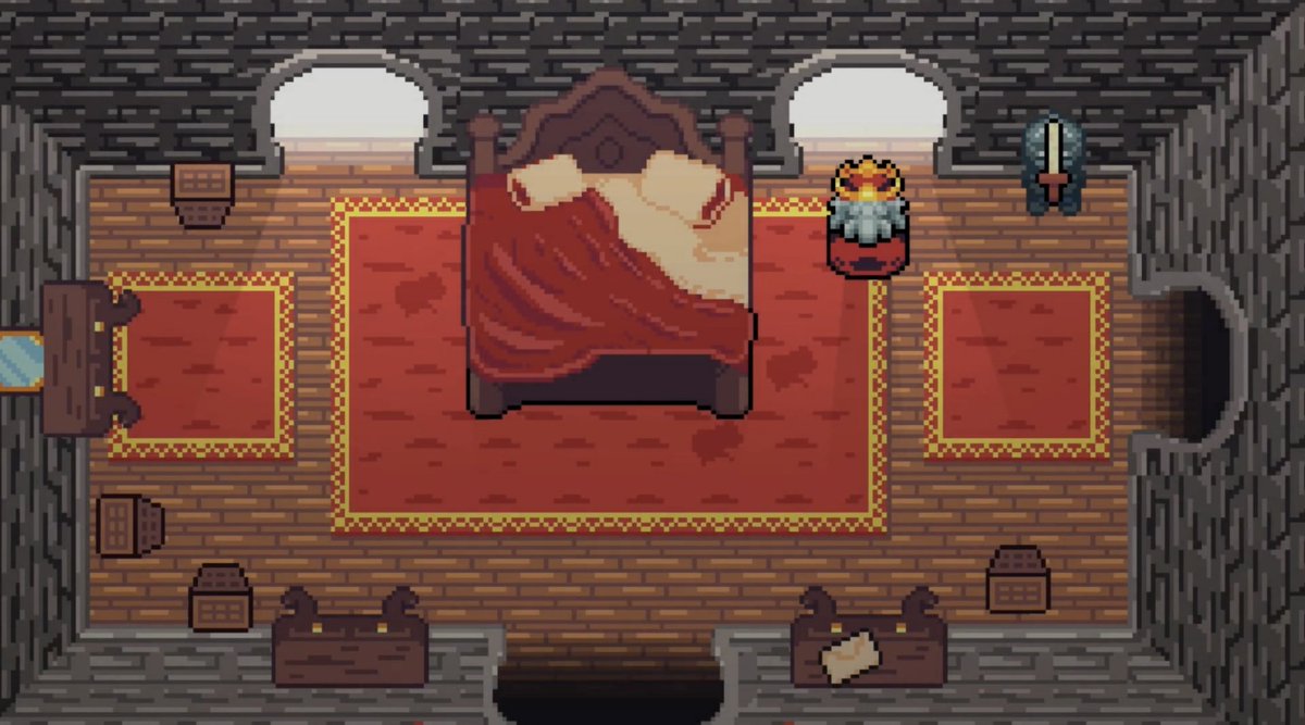 SUDAKAgames's tweet photo. The people that once kneeled before you now wants to put you on the guillotine 🔪

✨ Wishlist #IndieGame The King's Despair 👑 now on #Steam and face your inevitable fate 👇
🔗 https://t.co/bim6JHmuR2

#IndieDevs #IndieGameDev #IndieGames #PixelArt #ScreenshotSaturday https://t.co/U9hD4HJttX