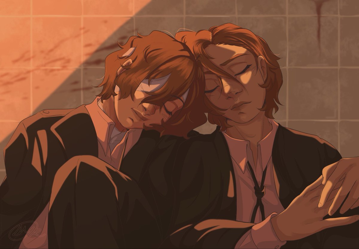 foodStamps2012's tweet photo. What’s the harm in a little nap

#bsd #BungouStrayDogs #DazaiOsamu #ChuuyaNakahara #skk #soukoku https://t.co/kW3CO76Pp8