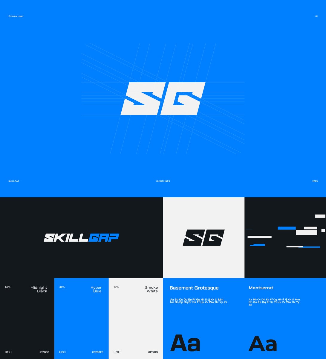 ArtByKaneS's tweet photo. Visual Identity @skillgapgg 

Checkout the project here:
https://t.co/6XDTPFBwD4 https://t.co/fPSkwUyTnk