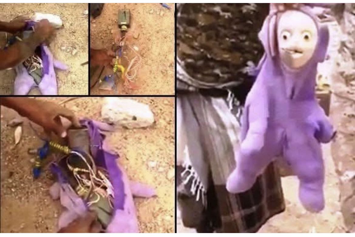 GazaAlertsOn's tweet image. The occupation army leaves toys filled with explosives before leaving Gaza.