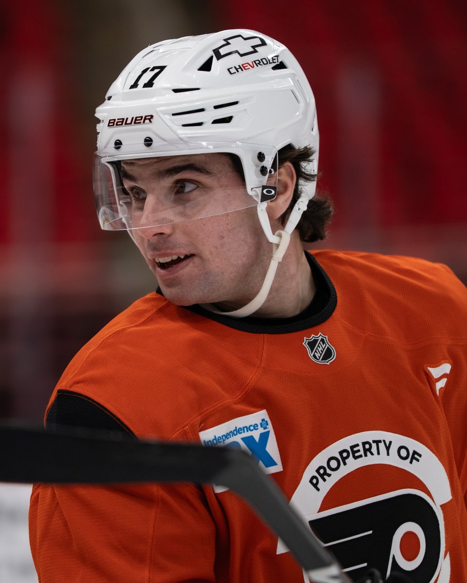 NHLFlyers's tweet image. Lineup update for #PHIvsCAR: 

• Jett Luchanko and Nikita Grebenkin draw into the lineup.
• Rodrigo Abols and Nick Deslauriers come out.
• Sam Ersson starts in net.