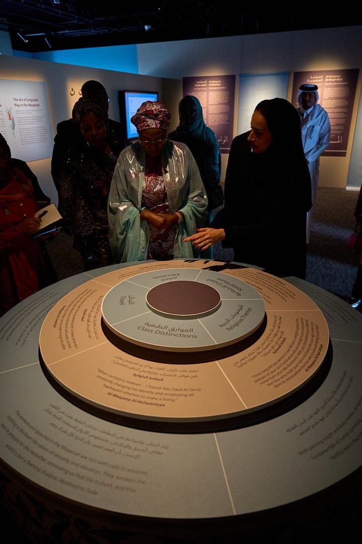 KukoyiBusola's tweet photo. PRESS RELEASE

FIRST LADY VISITS QATAR NATIONAL LIBRARY

When the National Library of Nigeria is all built and finally completed, it will become the country’s national pride as a modern, digitized facility, equipped to cater to the knowledge-building needs of all and a repository of history of the nation.

First Lady of Nigeria Senator Oluremi Tinubu expressed the optimism after a facility tour of the Quatar National Library in Doha.
She noted that for the Nation to achieve this objective, Nigeria is looking to draw inspiration and worthy template from Qatar National Library in Doha.
Senator Oluremi Tinubu noted that Nigeria is blessed with a robust and rich cultural heritage which must be properly documented for posterity.

The First Lady emphasized that the youth must have a referral point to know more about the nation.
She noted that the motto of the Quatar National Library, Free Access to Knowledge is worthy of note.
And with its two million books and 500,000 e- books, Qatar National Library, situated in Education City, Doha, is one of the prides of Quatar and a monument.

The visit to the Quatar National Library is the first engagement by First Lady of Nigeria, Senator Oluremi Tinubu upon in Doha.

Her visit to the library is a prelude to her engagement with the Qatar Foundation for Education, Science and Community Development, where she hopes to secure needed partnership that will address the challenges of out of school children and Almajiri Education in Nigeria.

SIGNED
Busola Kukoyi
SSA Media to the First Lady of the Federal Republic of Nigeria
Saturday 11th October, 2025