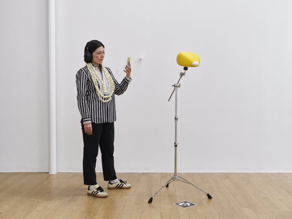 bitforms's tweet image. One week left to see @amormunozstudio Amor Muñoz’s Cyborg Corn — an interactive installation. 🌽
This is a 4-channel sound installation activated through augmented reality as a shamanic ritual, using a popcorn necklace (a pre-Columbian ceremonial adornment associated with…